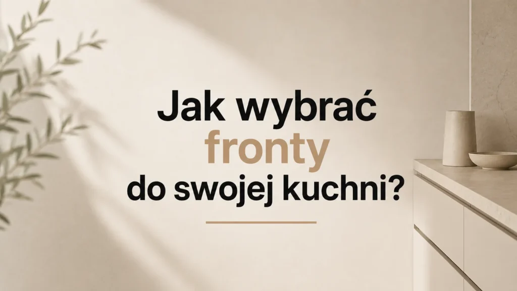 Jakie fronty do kuchni wybrać? Płyta, lakier czy akryl